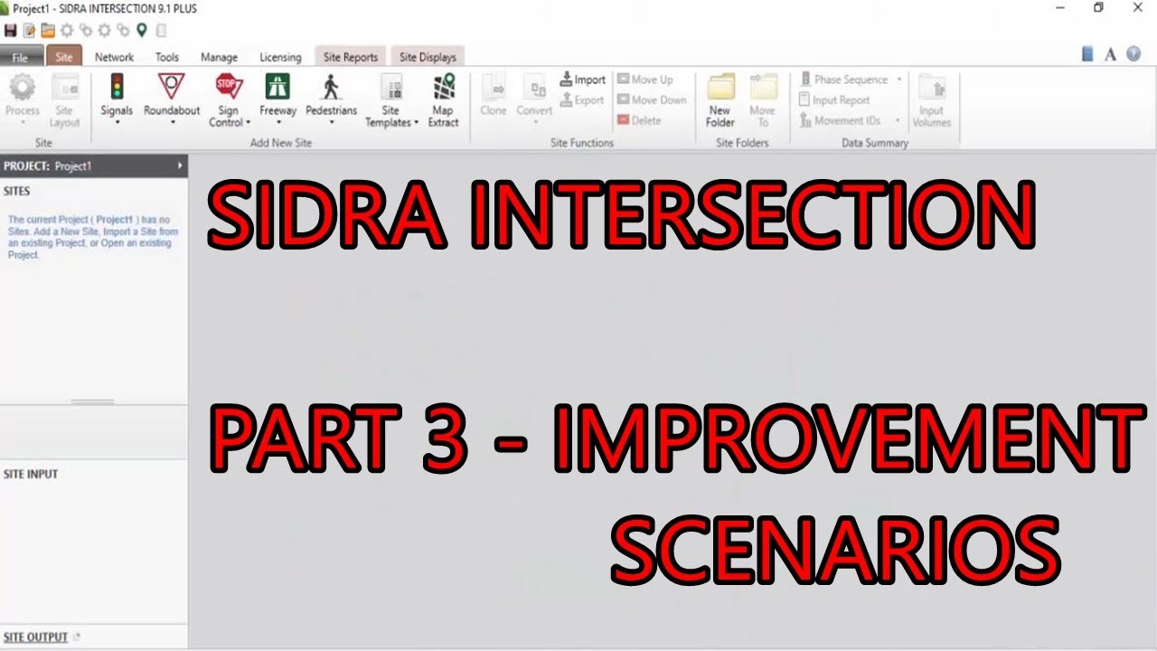 SIDRA INTERSECTION PART 3 MAKING IMRPOVEMENT SCENARIOS