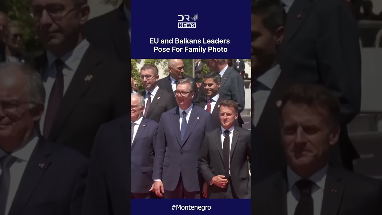 WATCH: EU and Western Balkans Leaders Pose for Historic Family Photo at Montenegro Summit | AC1C