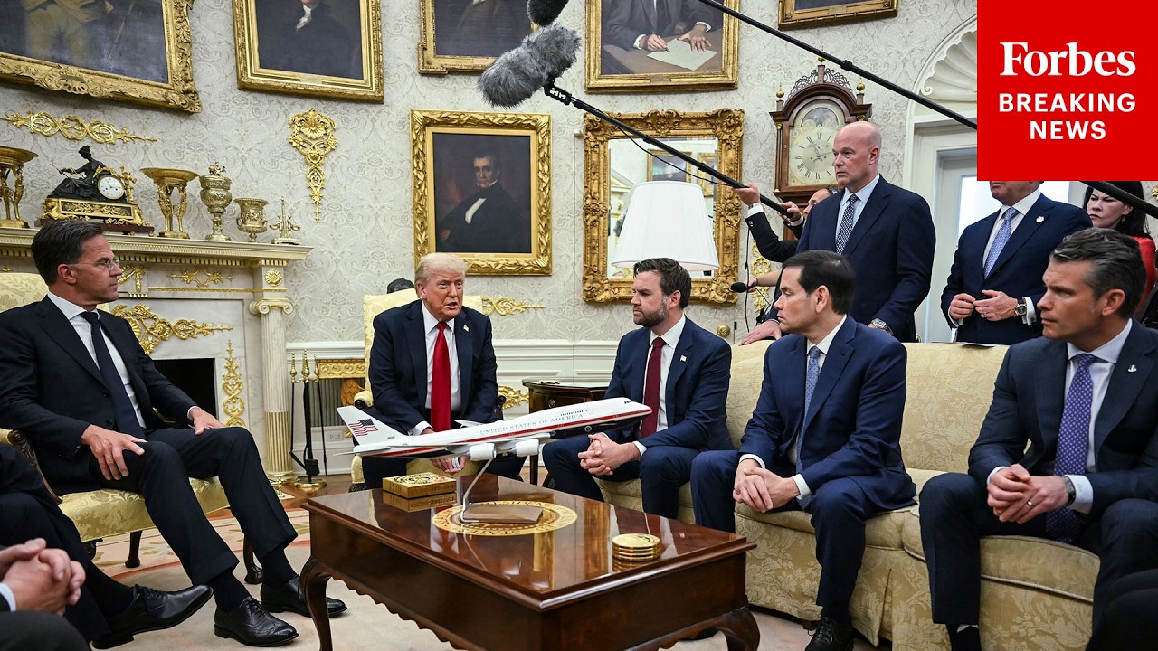 BREAKING NEWS: Trump Takes Multiple Questions After Threatening Russia With 100% Tariff With Rutte