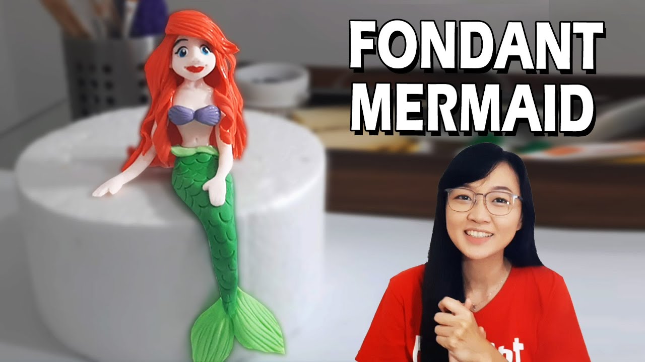 How to Make Fondant Mermaid | Mermaid Cake | How to make Mermaid Cake Topper | Mermaid Cake Topper