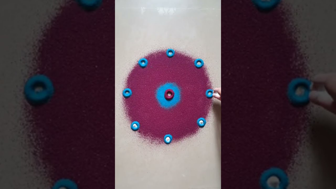 colorful rangoli design