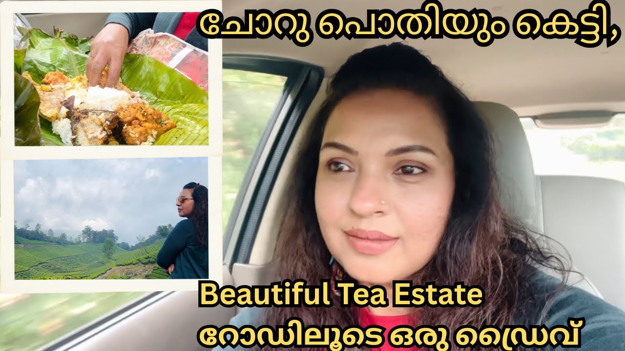 Come with me for a drive through the beautiful Tea Estate with Packed Lunch പൊതിച്ചോറ് | A Quiet Day