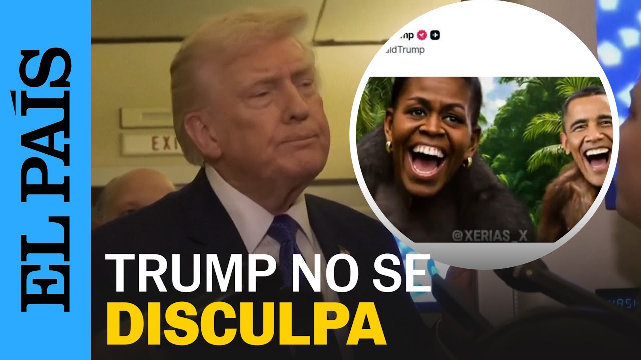 EE UU | Trump explica la publicación y retirada de un vídeo en el que aparecen los Obama como monos