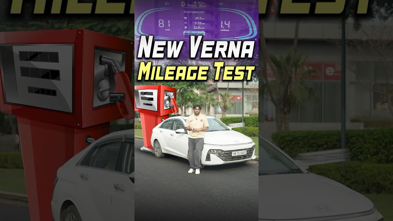 2024 Verna 1.5 NA Mileage Test &ndash; Real Figures! #cars24