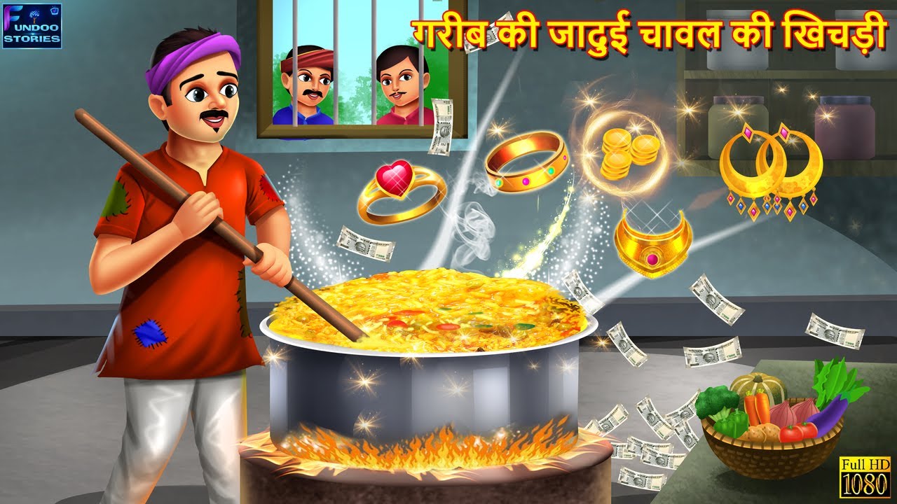 गरीब की जादुई चावल की खिचड़ी | Jadui khichdi | Hindi Kahani | Moral Stories | Story in Hindi | Story