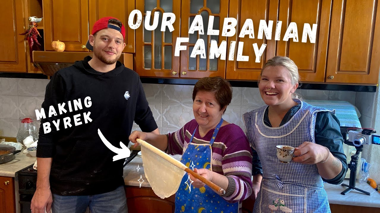 Living With ALBANIAN Family | AMERICANS Learn To Make BYREK