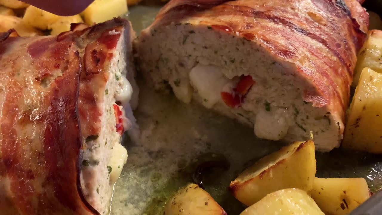 Ρόλο κιμάς κοτόπουλο | Minced chicken roll
