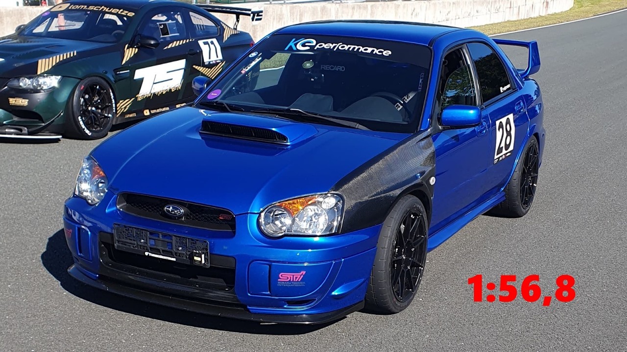 Subaru WXR STI Bilster Berg Lap Traffic 1:56;8