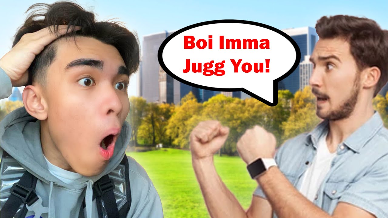 Dude Fail Gets JUMPED In New York City...