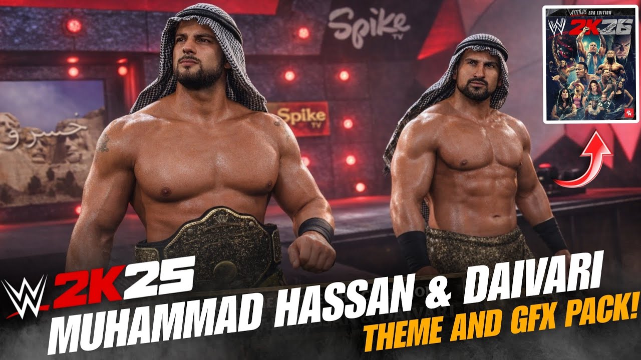  MUHAMMAD HASSAN & DAIVARI Crazy Entrance w/Theme And Graphics Pack! 