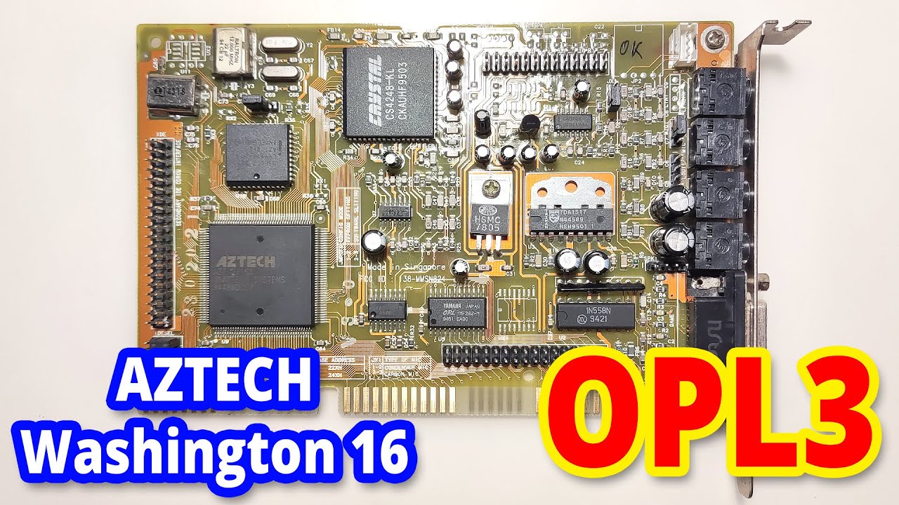 Звуковая карта Aztech Washington 16 c OPL3 #ретрозвук