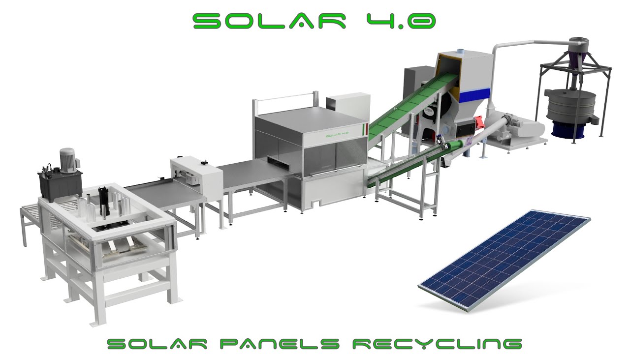 SOLAR 4.0 - Solar panels recycling line