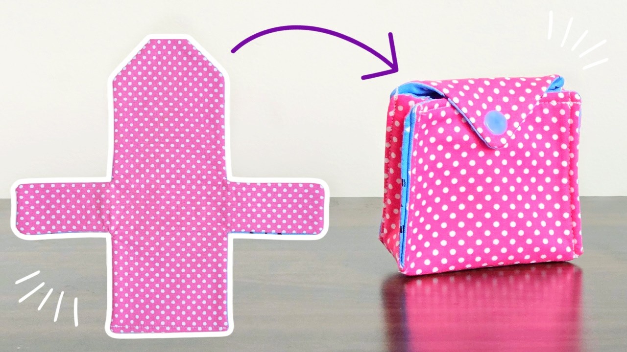Small Treasure Pouch Sewing Tutorial. Easy Sewing Gift Bag Ideas And Useful  For Coin Pouch.