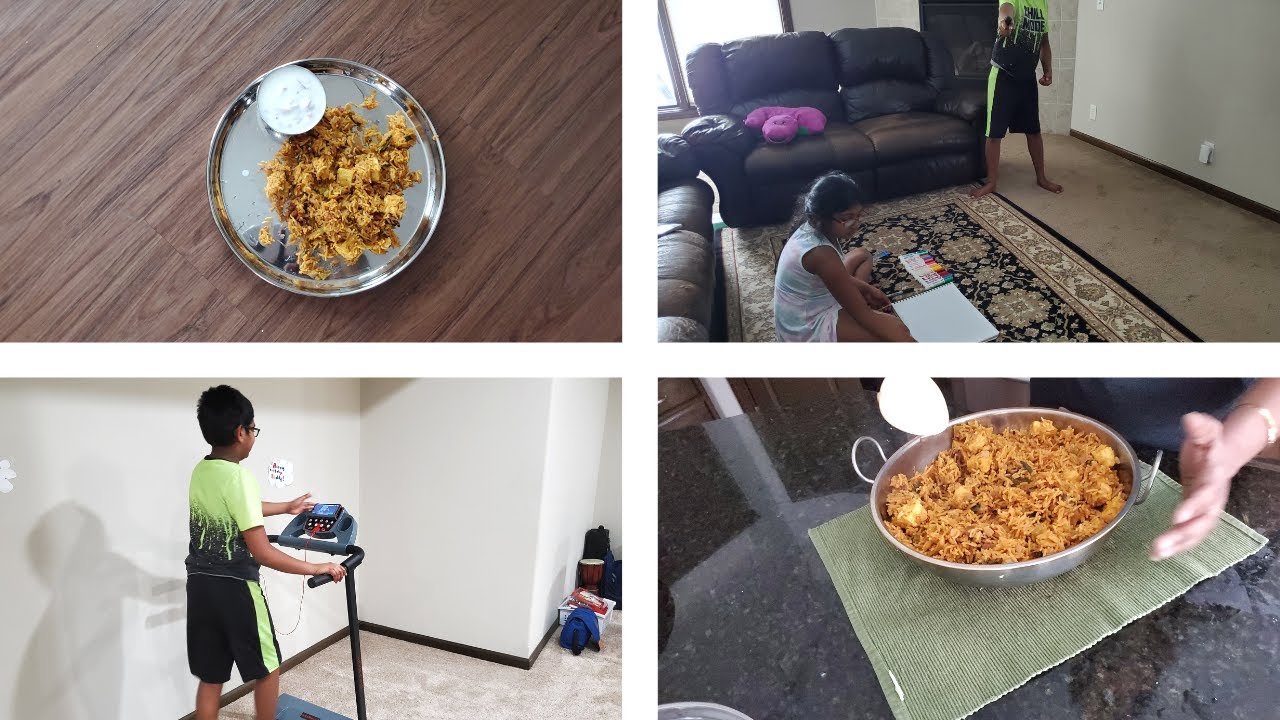 Saturday weekend Routine at my home||DIML||USAVlogs||Paneer Briyani Recipe👨‍🍳||Kids fun time😂