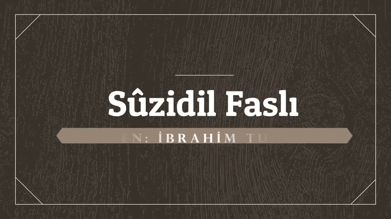 Suzidil Faslı - Yöneten İbrahim Tuğberk - Ara Taksimi Kanun ile Nuri Şenneyli
