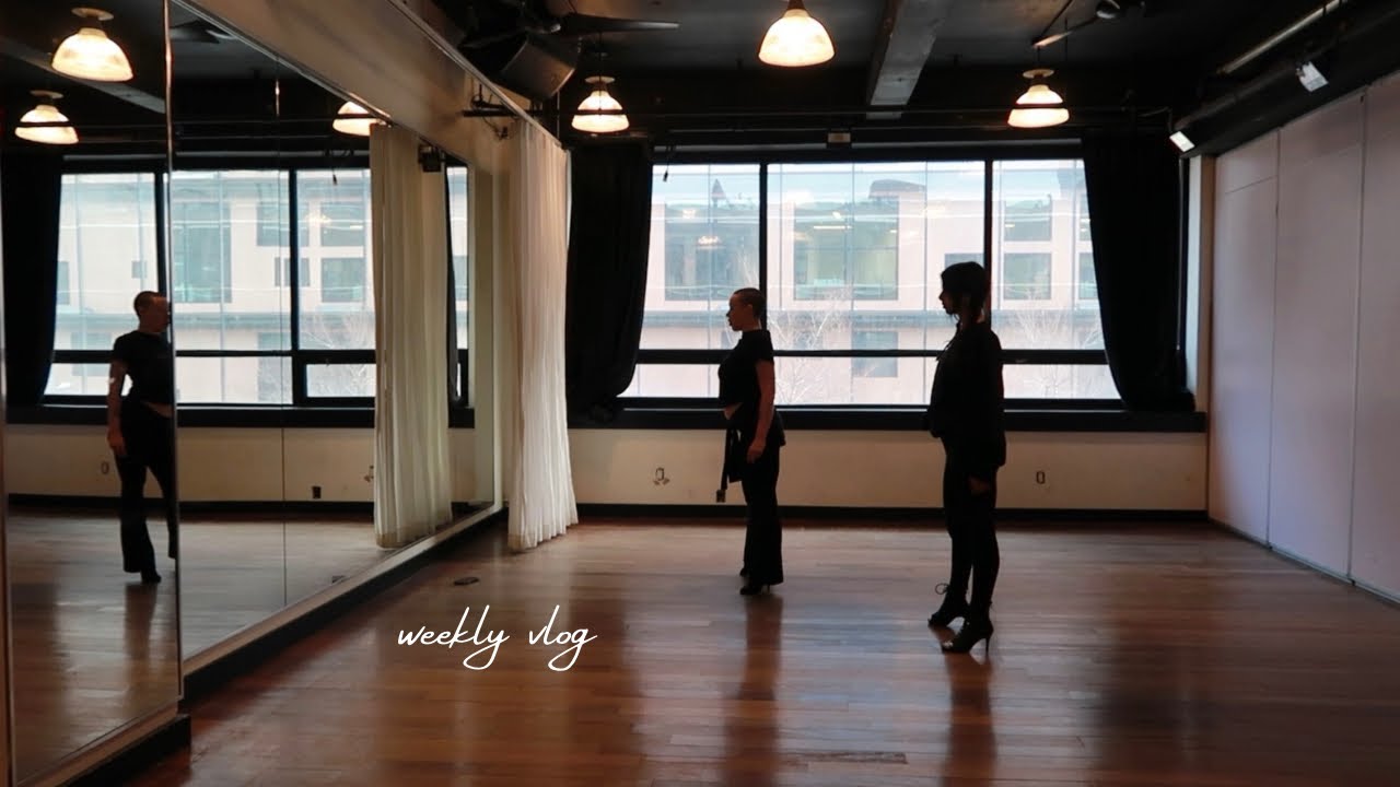 weekly vlog (as a dancer & content creator)