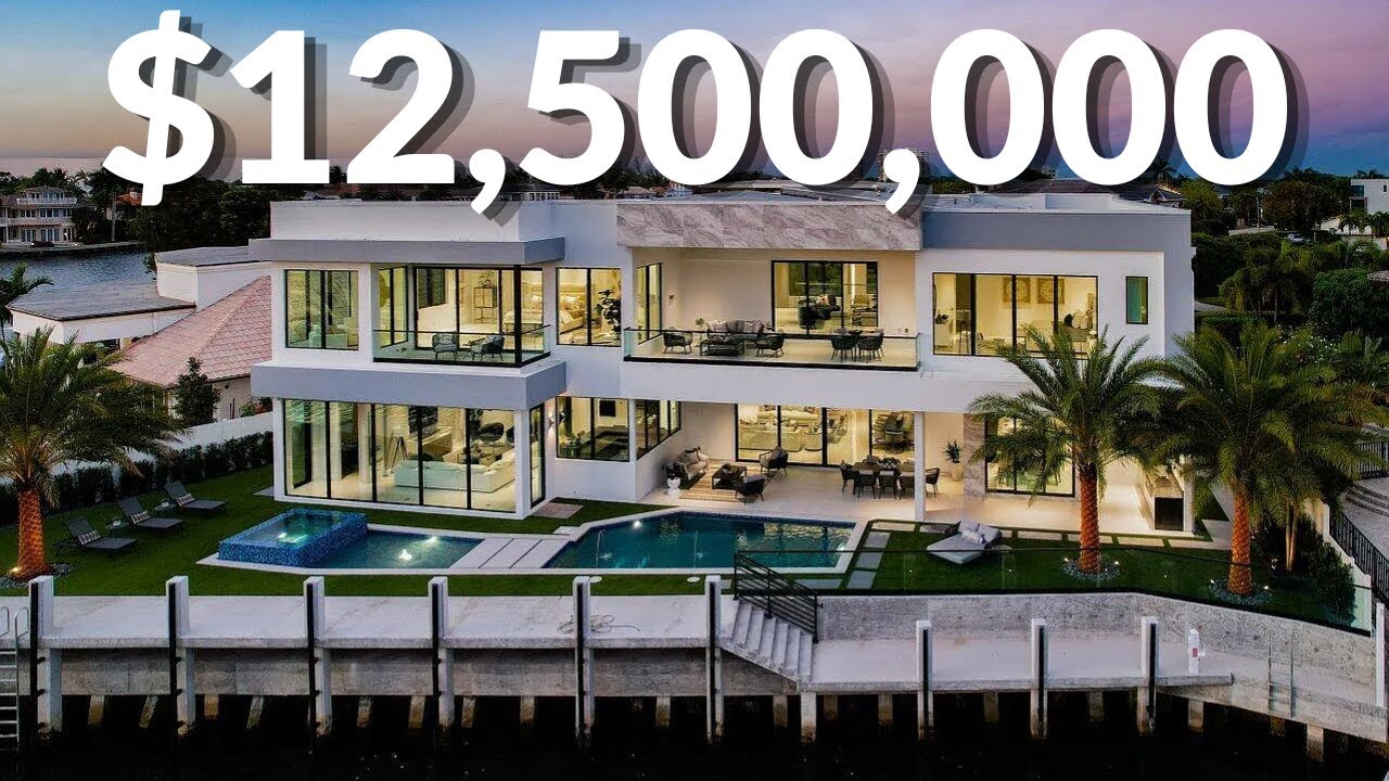 Inside a Stunning $12,500,000 Waterfront Mansion | Boca Raton Luxury Home Tour
