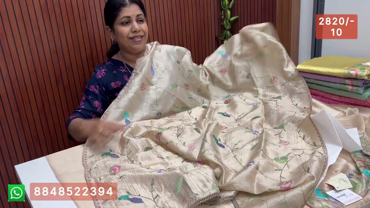 Kanchipuram Sarees & churidar materials ഈ rate ന്.....!!!!!!