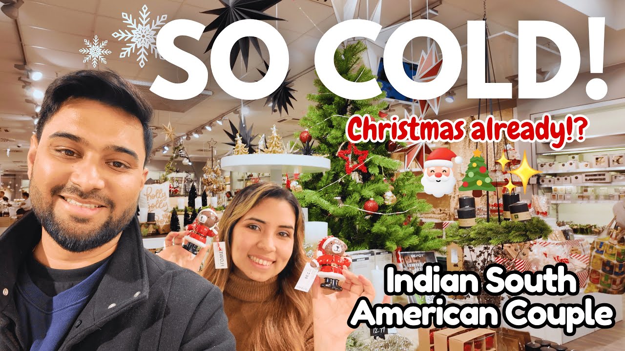 После Индии в Германии так холодно! ❄️🇮🇳 Рождественские настроения начинаются🎄⛄✨ Индийская пара и...