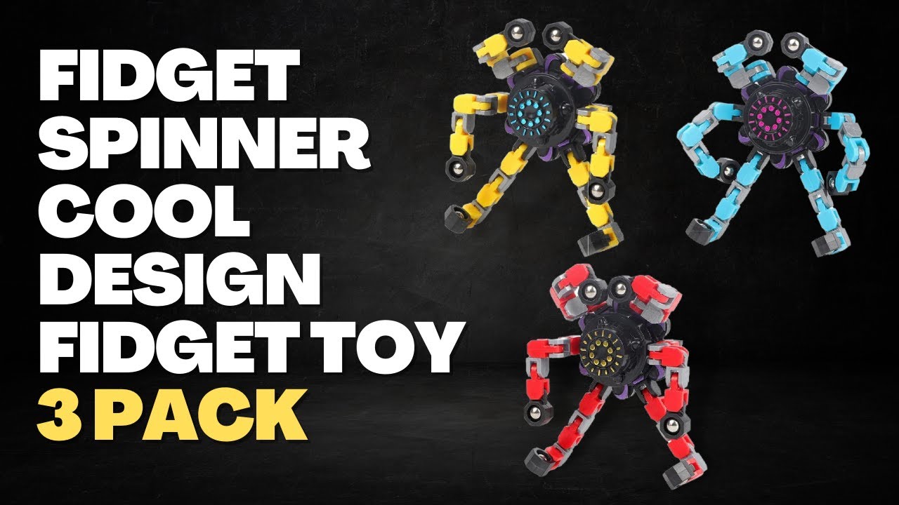 Transforming Fidget Spinner 3 Pack!