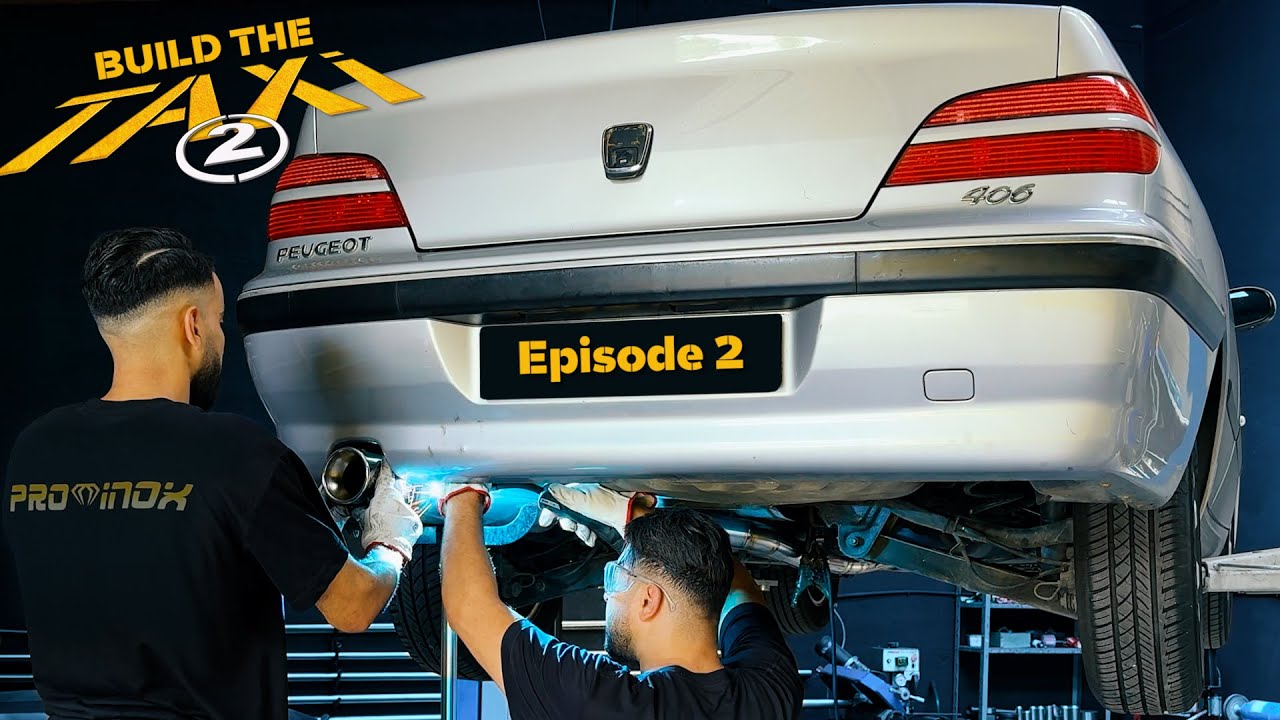 Custom exhaust & wheels on the Taxi 2 movie car - Real Peugeot 406 build | Ep.2