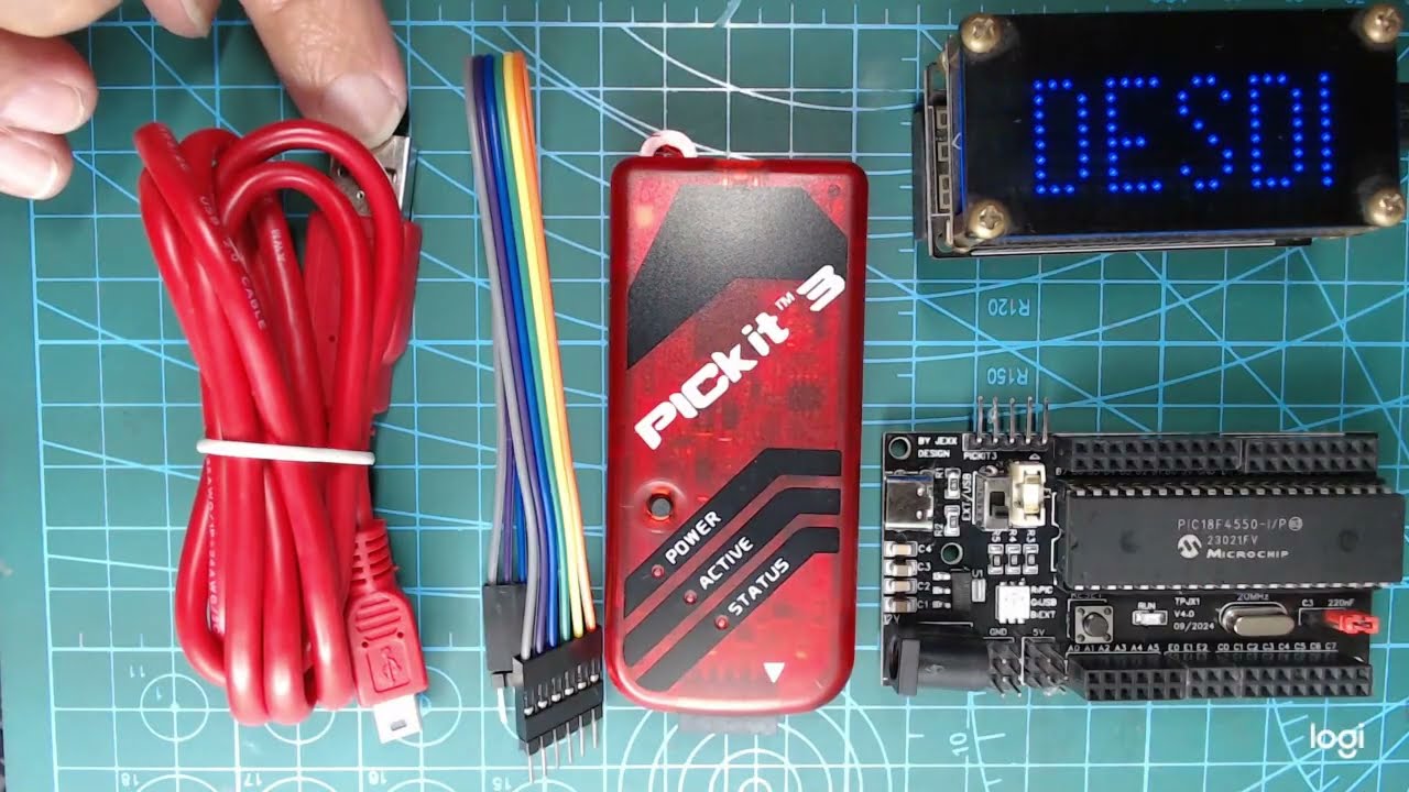 PIC18F4550 | PICkit 3 : Instalación del programa y uso (con CCS C Compiler) : Encender/Apagar Led