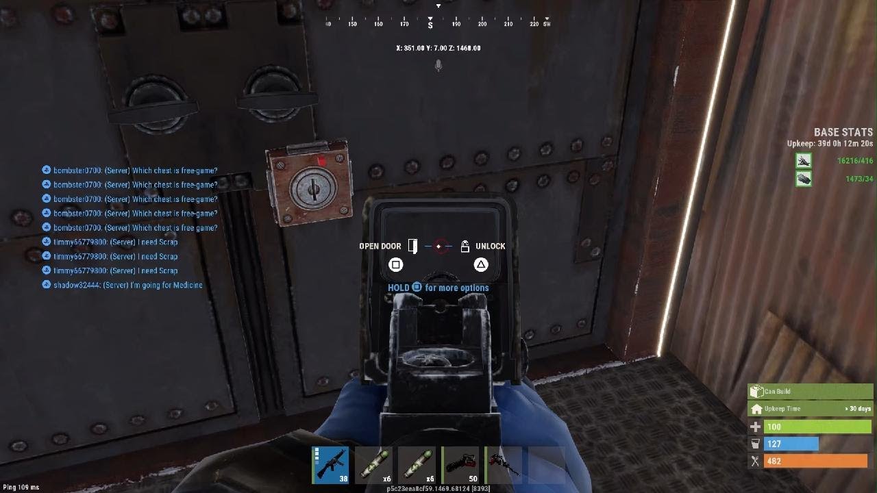 I played rust.