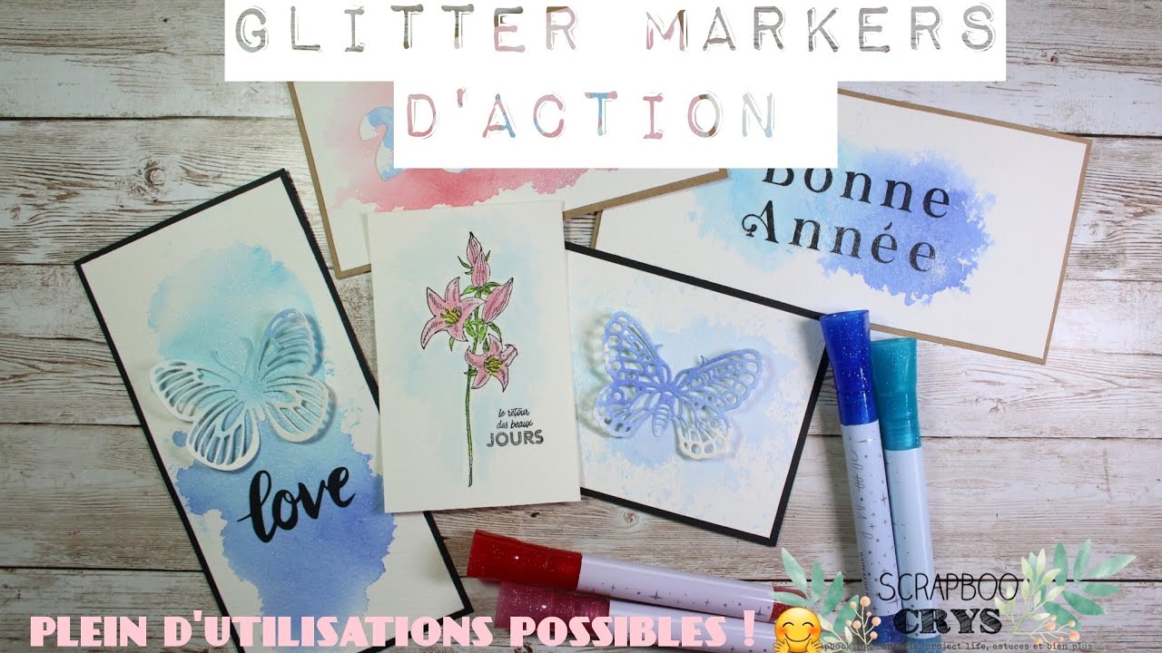 GLITTER MARKERS D'ACTION : plein d'idées pour les utiliser !! 😉