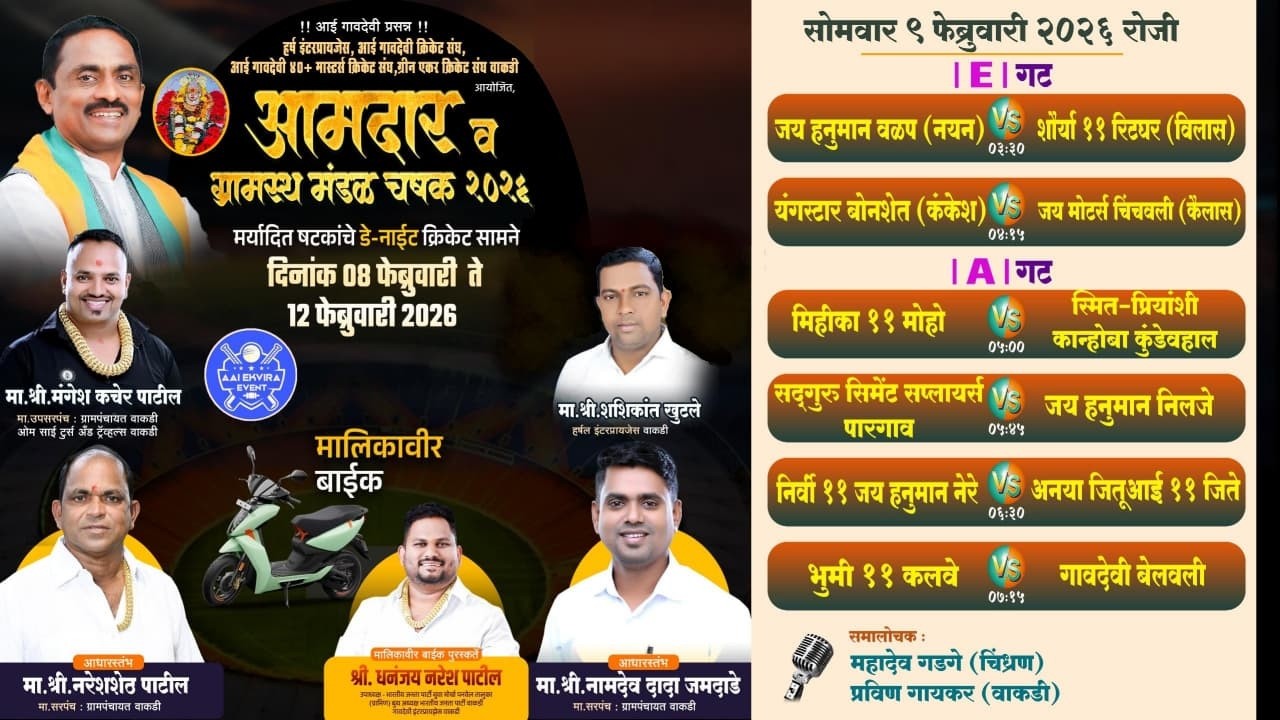 LIVE || 2nd D/N || AAMDAR & GRAMASTH CHASHAK 2026 || WAKADI (PANVEL)