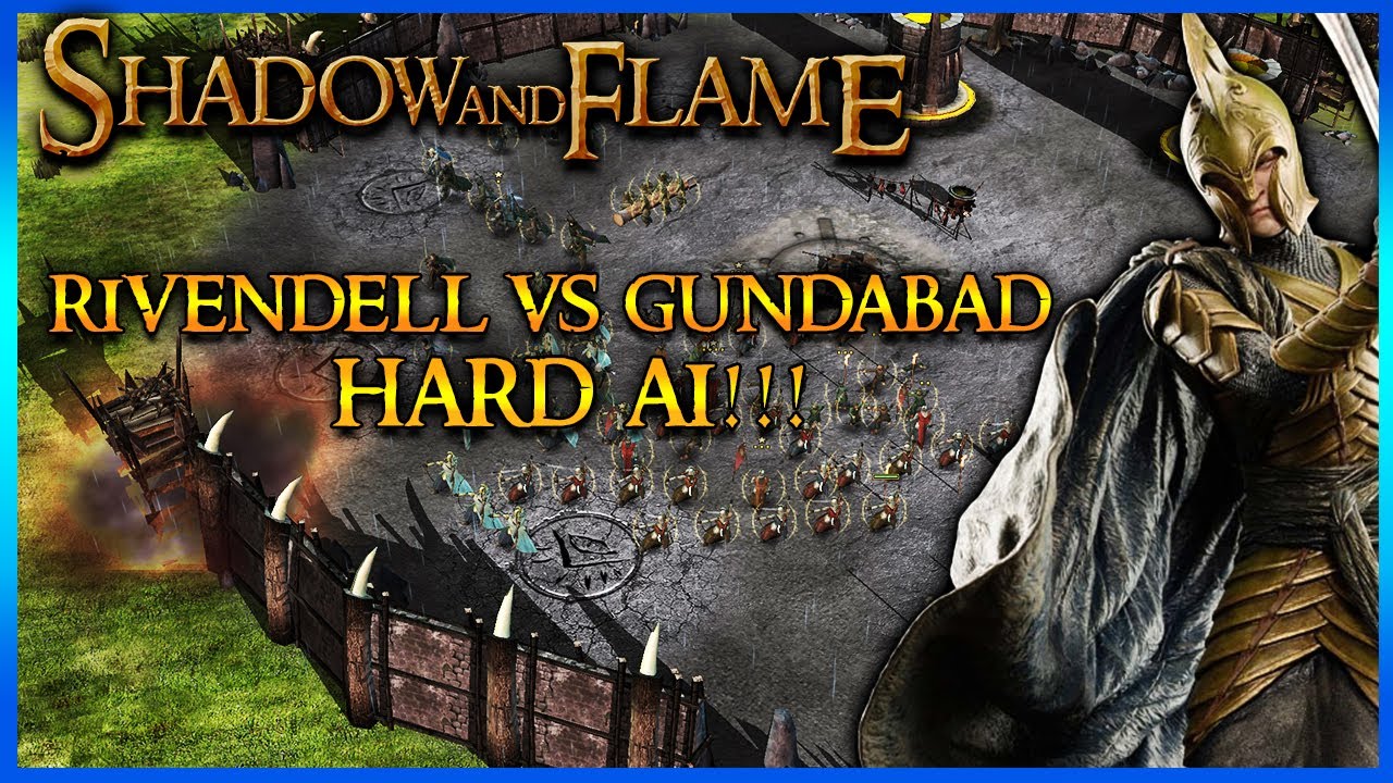 BFME1 Shadow and Flame 2.0 - Rivendell Vs Gundabad [Hard Ai]