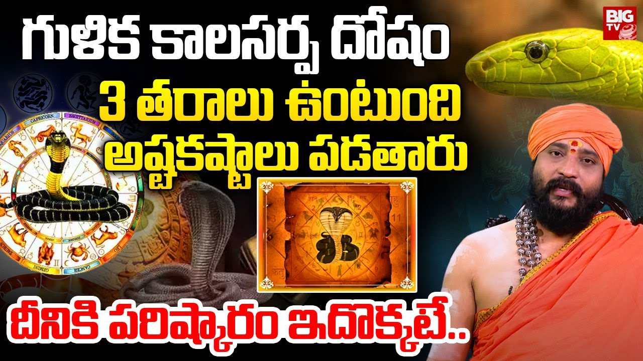 గుళిక కాలసర్ప దోషం | Gulika Kalasarpa Dosham Effects | Sri Nitya Vidhyananda Bharati Swamiji