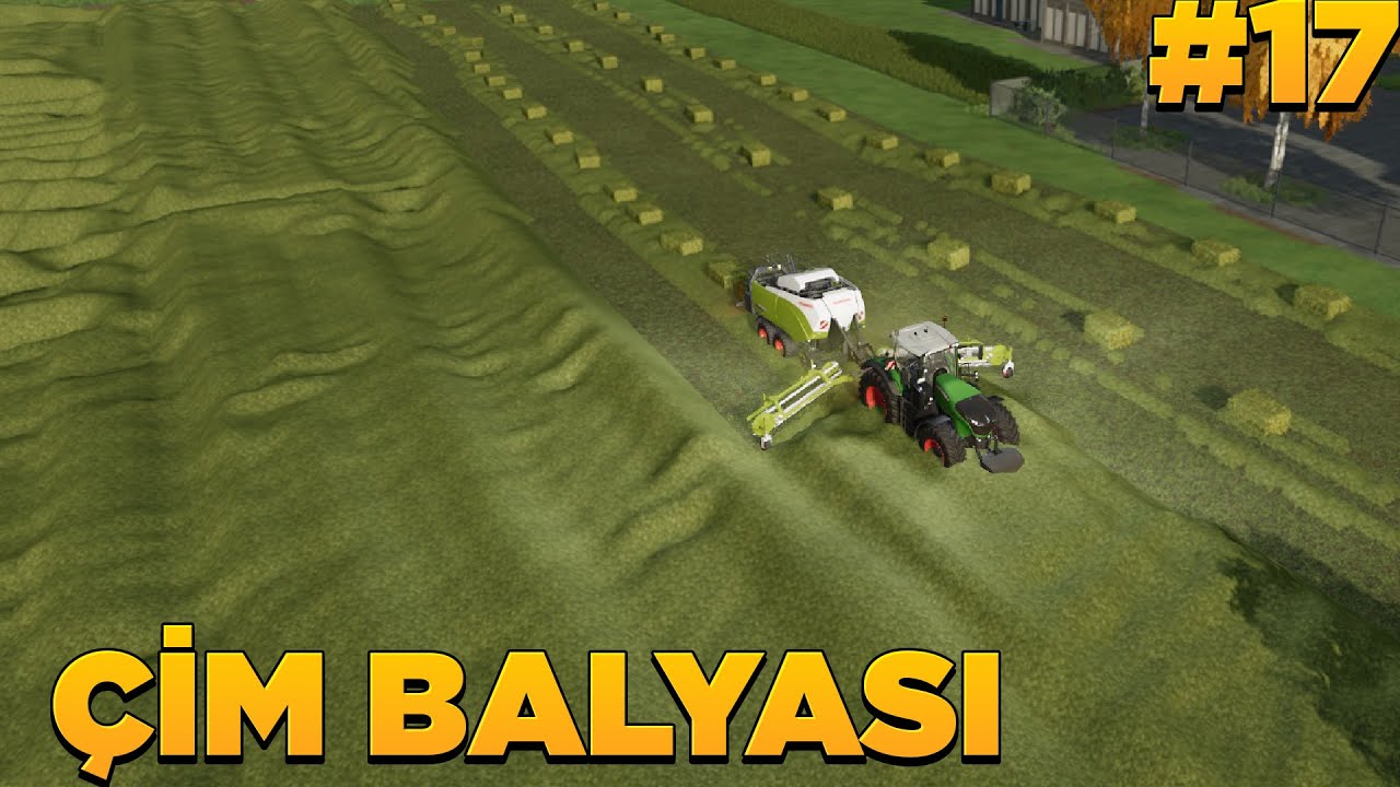 KOYUNLAR İÇİN YÜZLERCE TON ÇİM BALYASI YAPTIM | FARMİNG SİMULATOR 2022 | fs 22 balya
