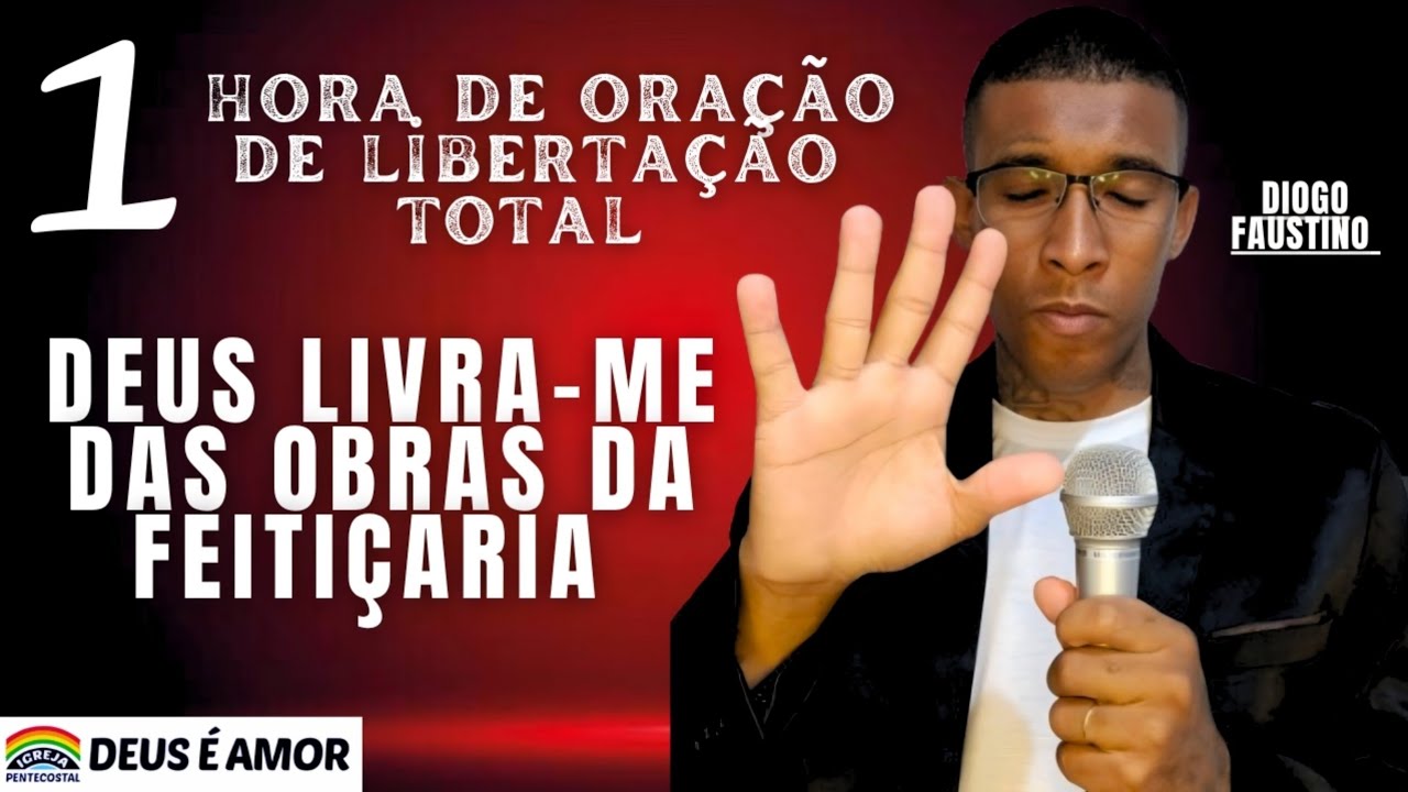 1 HORA DE ORAÇÃO DE LİBERTAÇÃO TOTAL ➡️ DEUS LIVRA-NOS DAS OBRAS DA FEITIÇARIA 15/06/2025