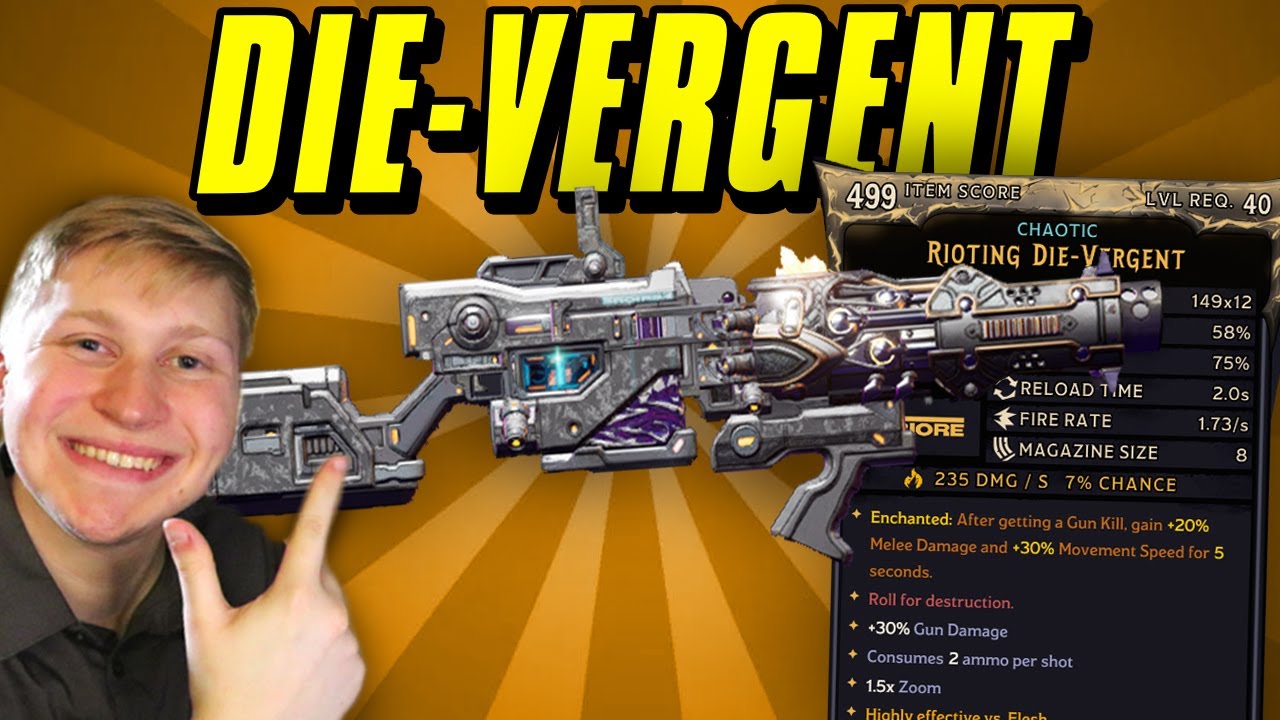 (DIE-VERGENT) DLC 1 Legendary Weapon Guide | Tiny Tina's Wonderlands (Build)