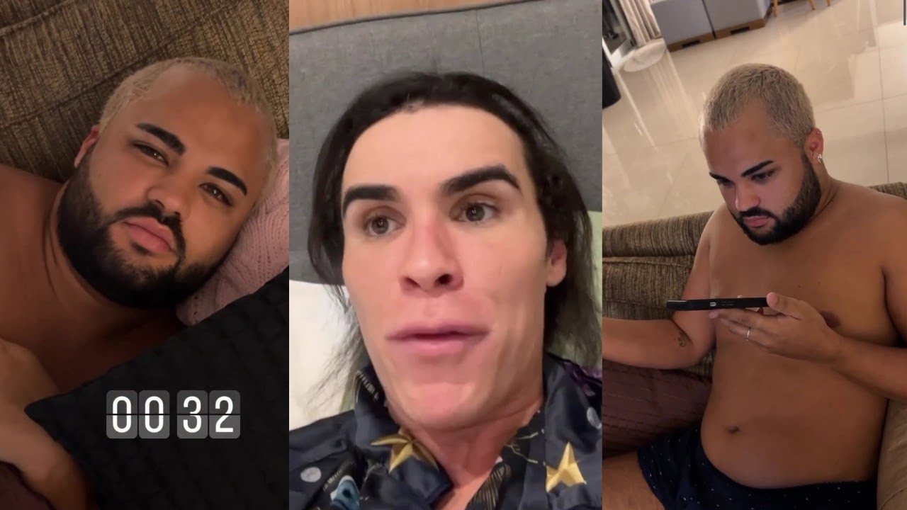 Lucas dormiu na sala e Rafa tenta acordar ele |stories Rafa Uccman