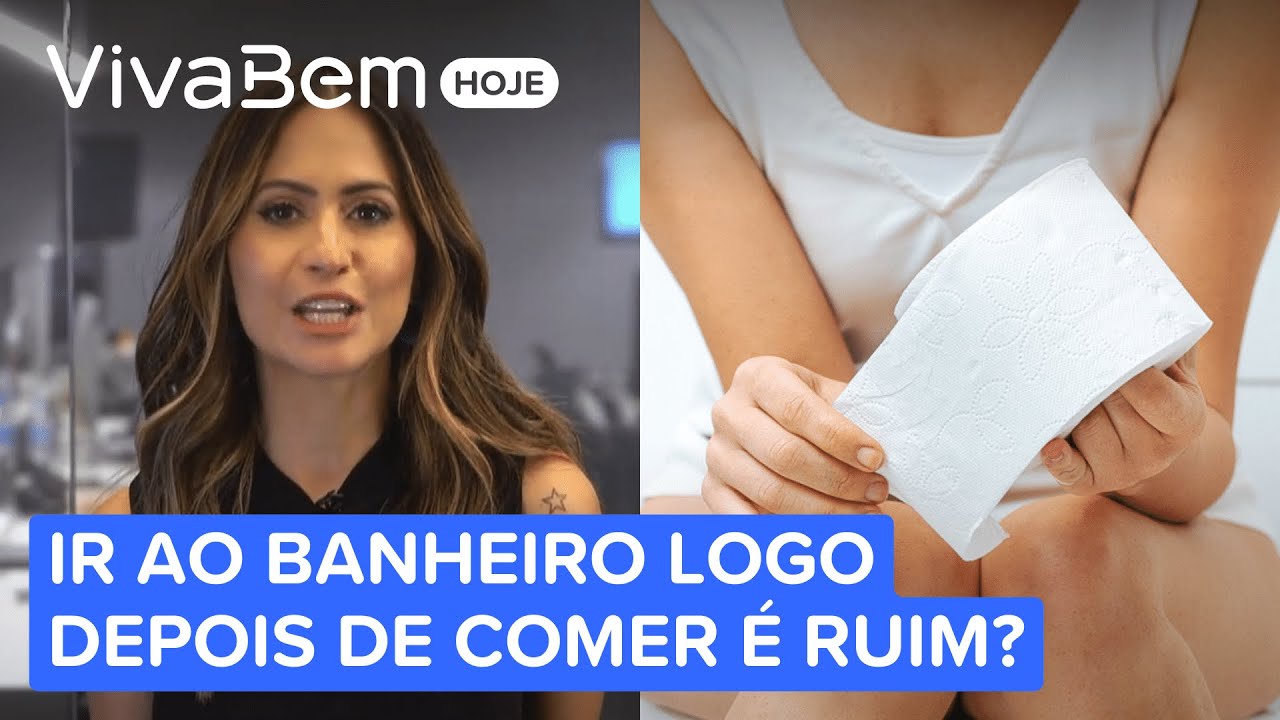 Voc&ecirc; come e logo vai ao banheiro? Entenda se &eacute; problema