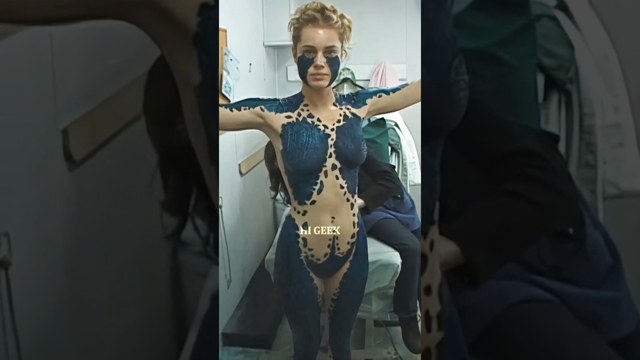 Mystique Unmasked: Niesamowita transformacja Rebekki Romijn #kr&oacute;tkie #kr&oacute;tkiefilmy #Mystique