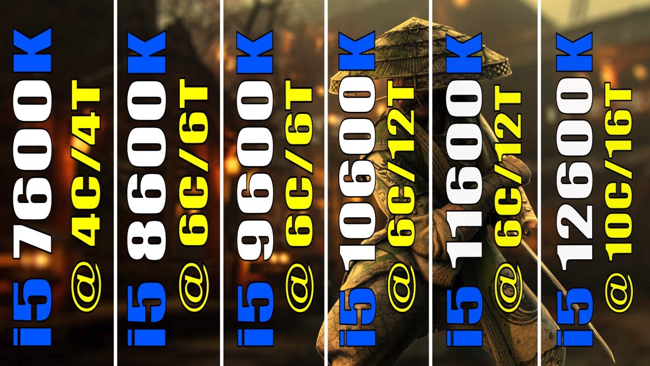 i5 7600K vs i5 8600K vs i5 9600K vs i5 10600K vs i5 11600K vs  i5 12600K || INTEL  PROCESSOR ||