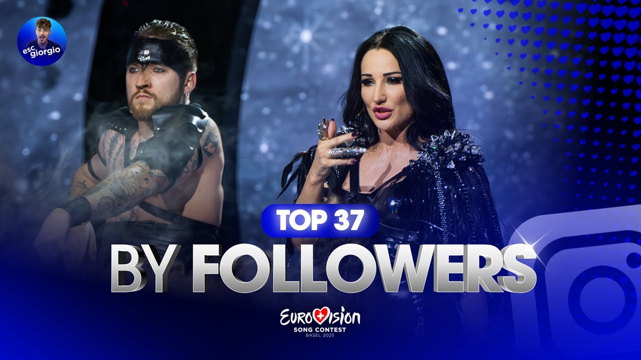 Eurovision 2025: All Artists by Instagram Followers