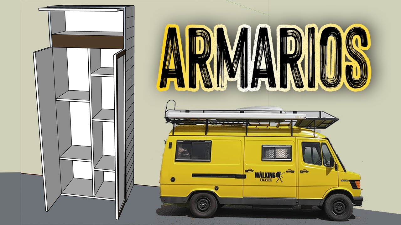 ARMARIOS, ¿Cuánto cabe en nuestra furgo? | CAMPERIZACIÓN #21 I Furgoneta MB 210D