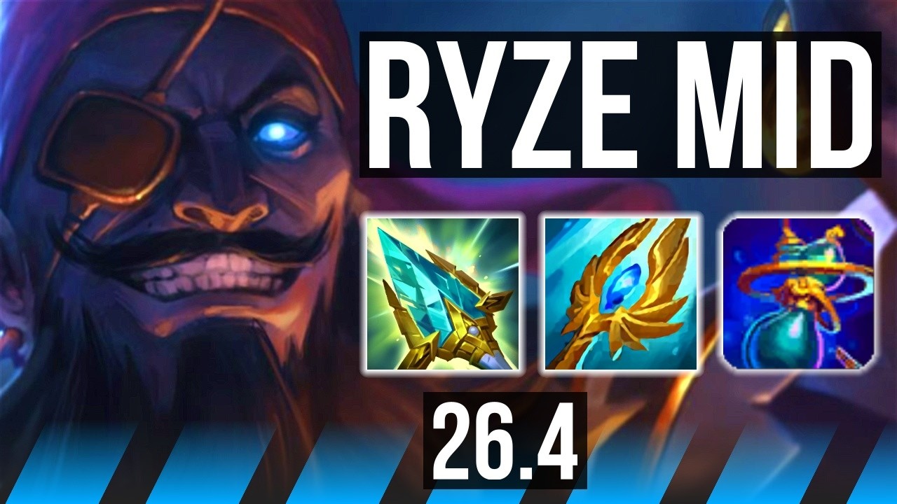 RYZE vs YONE (MID) | Good KDA: 14/2/8 | KR Challenger | 26.4