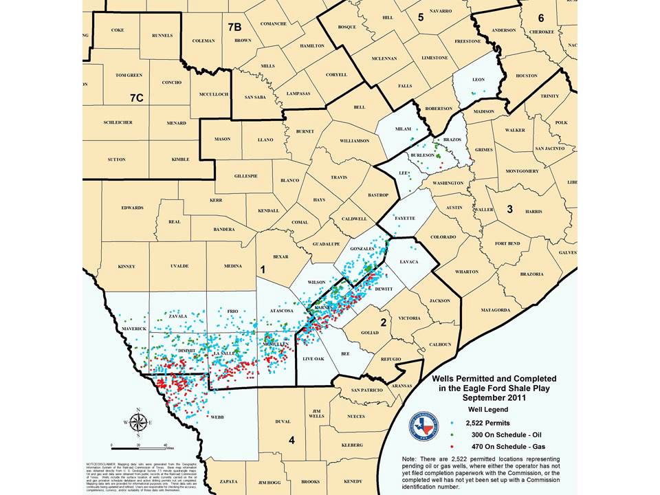 Eagle Ford Shale Drilling Permits Time Lapse Video - May 2008 to November 2013