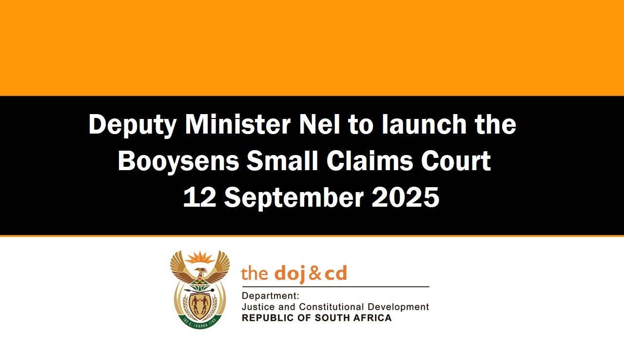Launch the Booysens Small Claims Court, 12 Sep 2025