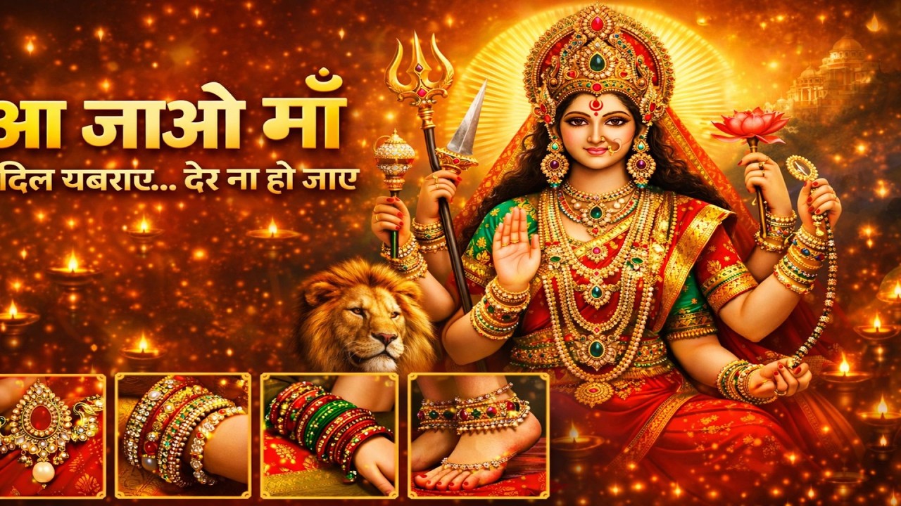 आ जाओ माँ दिल घबराए | Sherawali Maa Bhajan | Durga Maa Emotional Bhajan | Navratri Special