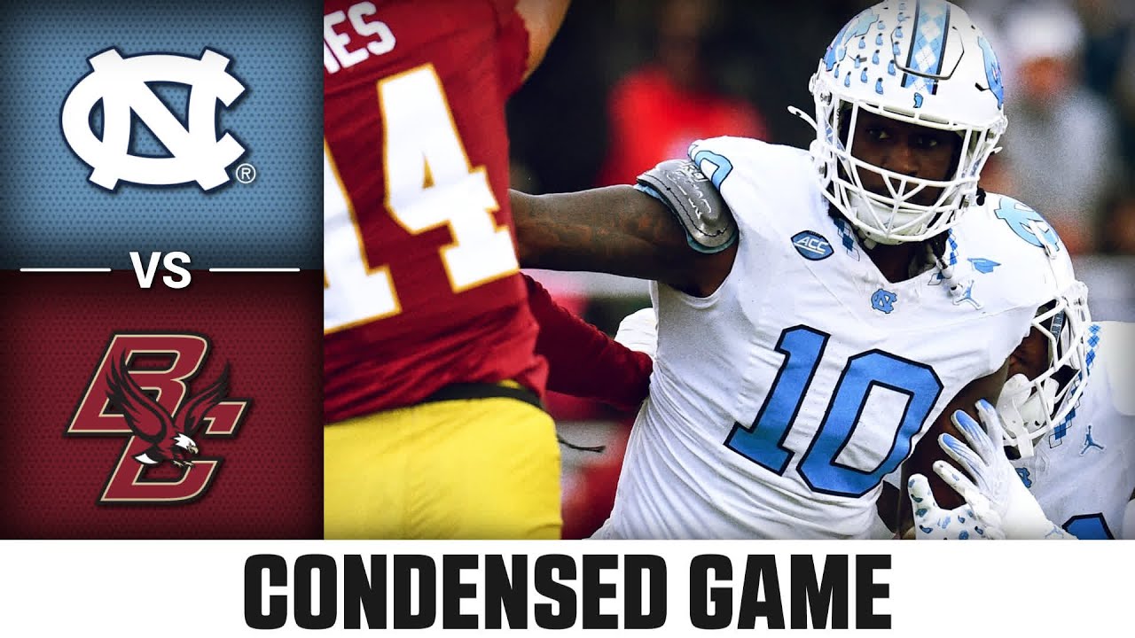 North Carolina vs. Boston College Condensed Game | 2024 ACC Football