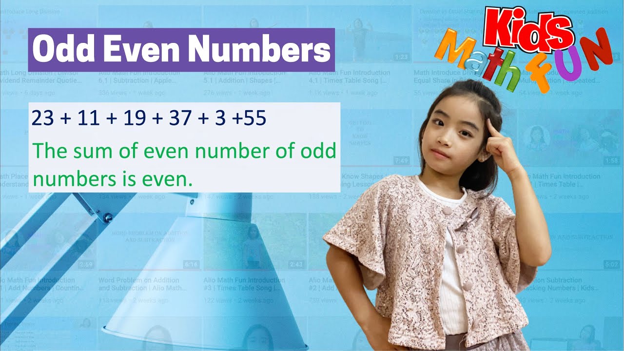 Math Odd Even Numbers | Add Odd and Even Numbers | Learning Math with Fun for Kids
