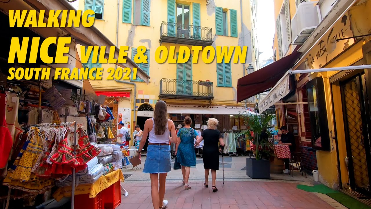 Walking NICE Nizza Oldtown FRANCE 2021 !!! 4K Walking Tour South France Nice !!!