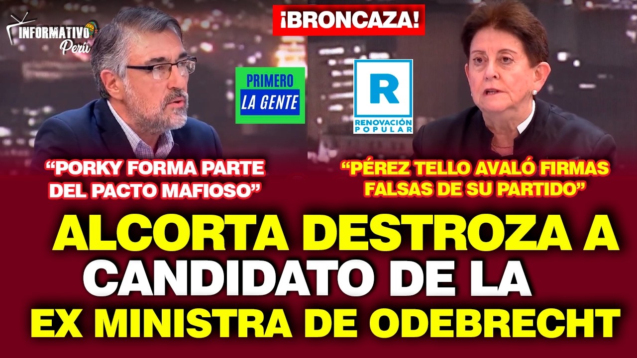LOURDES ALCORTA DESTROZA A CANDIDATO DE LA EX MINISTRA DE ODEBRECHT