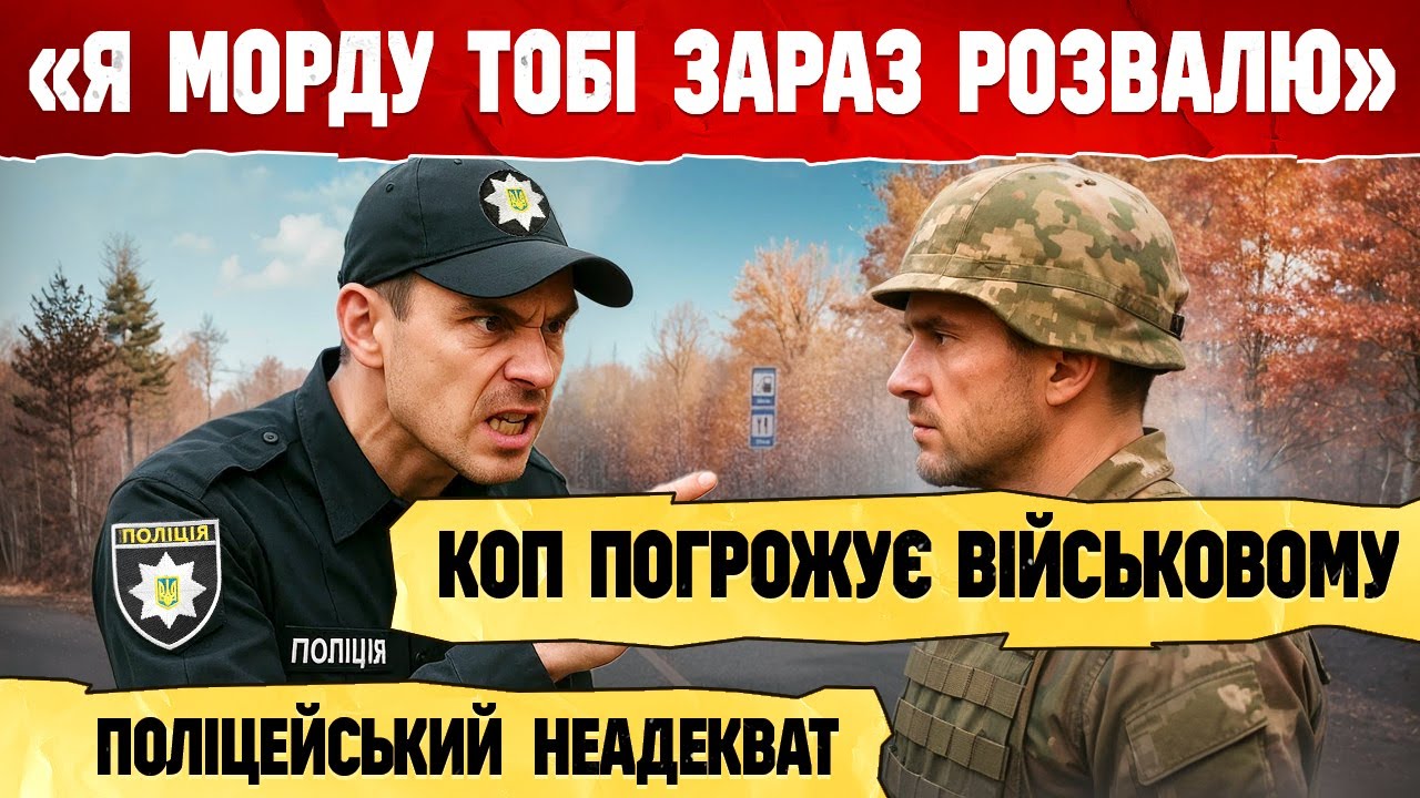 «Морду б йому розбити»  - поліція ПОГРОЖУЄ військовому відео з бодікамери ШОК !