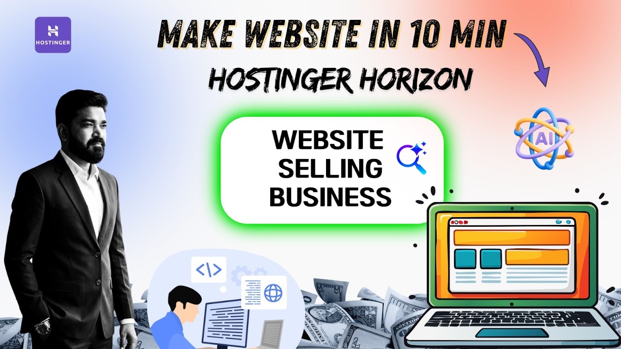 How to Make websites in 10 minutes With Hostinger Horizons | Hostinger||vikas ingle|